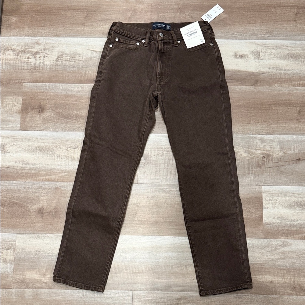 Abercrombie & Fitch Brown Straight Men Jeans
